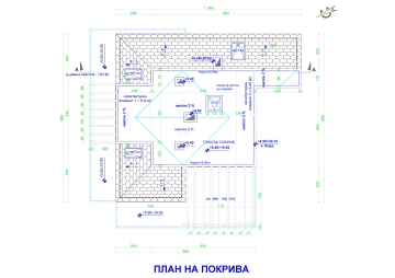 Этажный план вилла 1 крыша